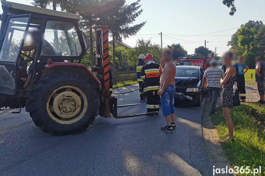 Kolizja w Łajscach, uderzył w przepust