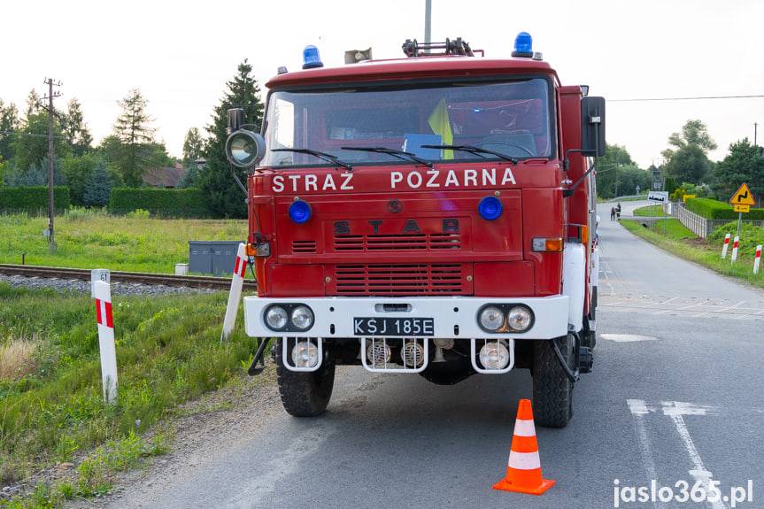 Zderzenie szynobusu z samochodem osobowym w Szebniach