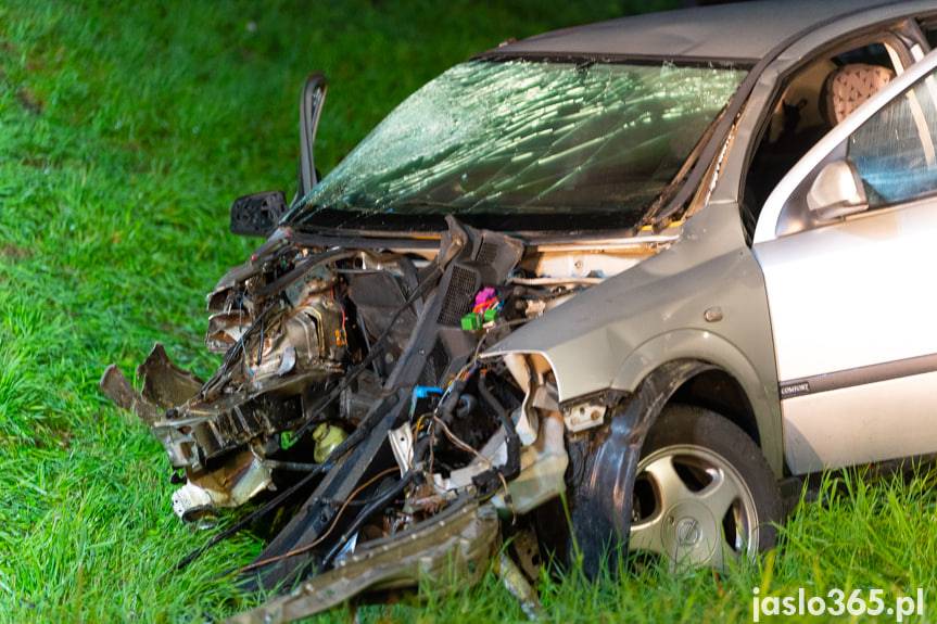 Wypadek w Krajowicach, cztery osoby poszkodowane