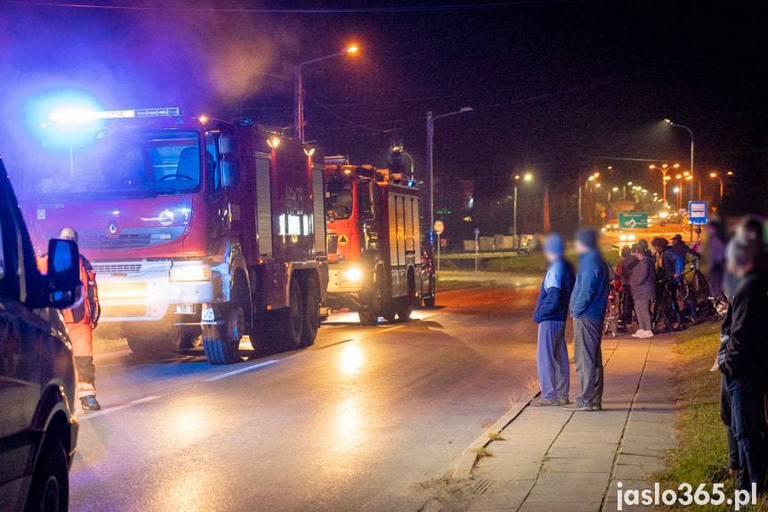 Pożar w domu przy ulicy Grunwaldzkiej w Jaśle