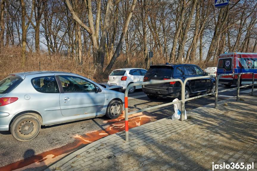 Kolizja w Szebniach na DK28