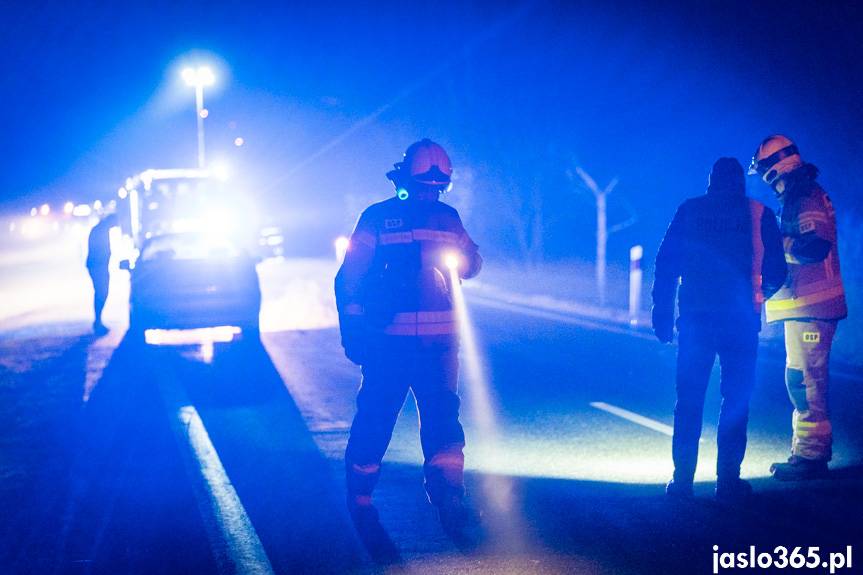 Wypadek na DK73 w Jaśle