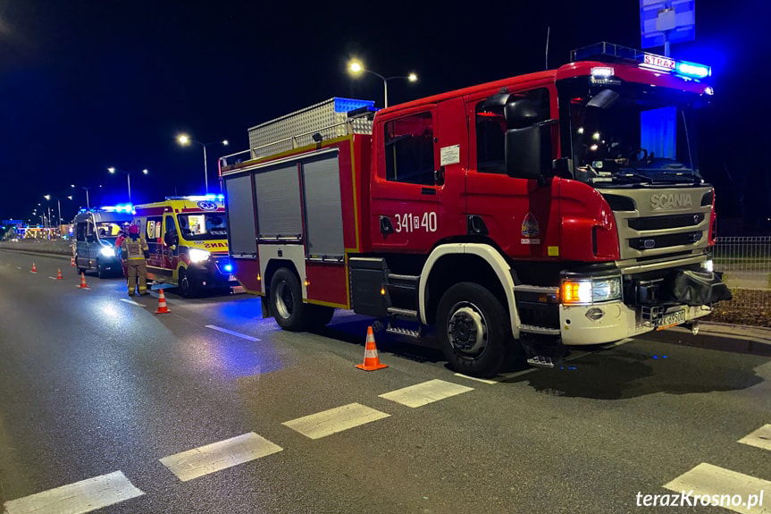 Jechali na "maka". Kolizja dwóch motocyklistów w Krośnie