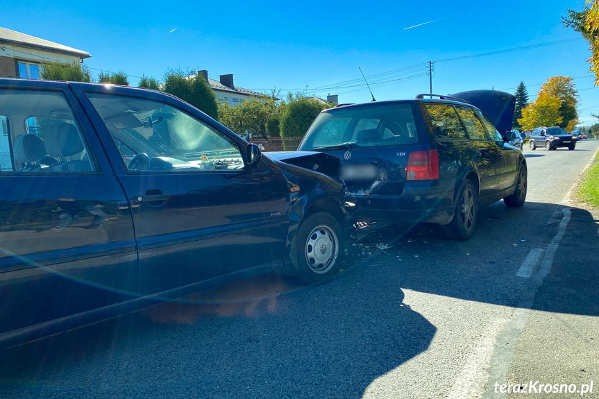 Zderzenie dwóch samochodów w Świerzowej Polskiej