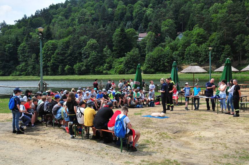 Z policjantami o bezpieczeństwie nad wodą