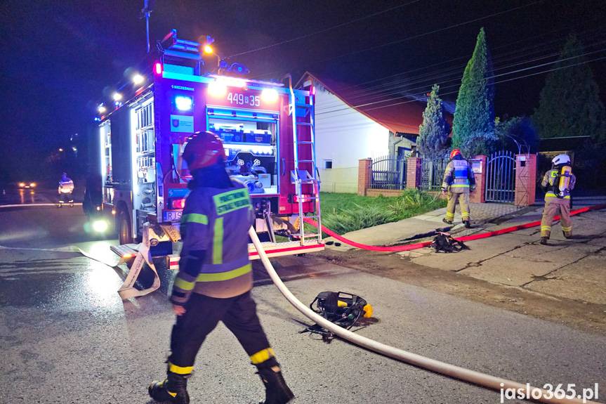 Pożar budynku gospodarczego w Łubnie Szlacheckim