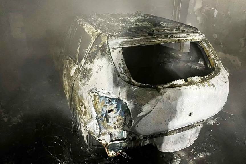 Pożar budynku w Osobnicy