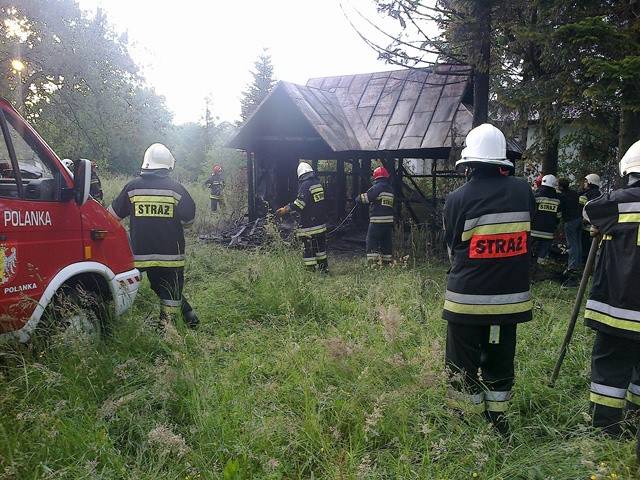 Pożar altanki na Decowskiego