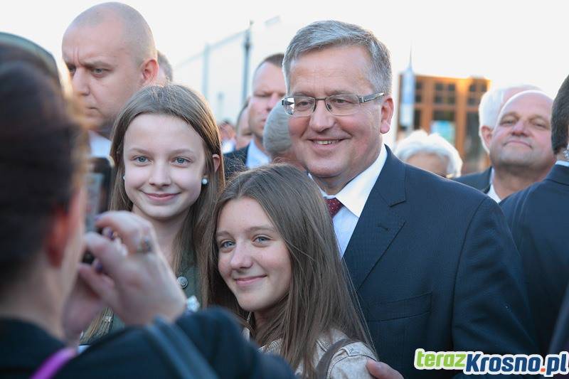 Prezydent Komorowski odwiedził Krosno i Odrzykoń