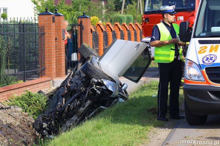 Audi dachowało w Bratkówce