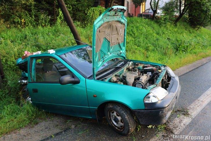 Kolizja trzech pojazdów w Cergowej