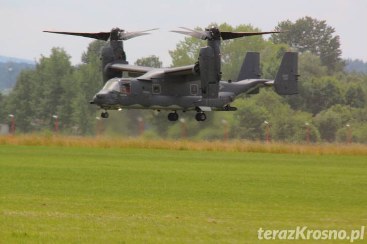Amerykański V-22 Osprey wylądował w Krośnie [FOTO, WIDEO]