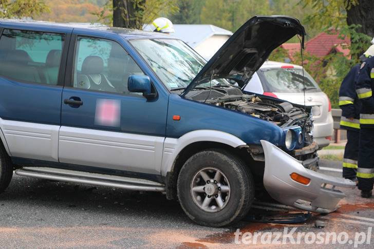 Ukrainka poszkodowana w zderzeniu dwóch samochodów pod Duklą