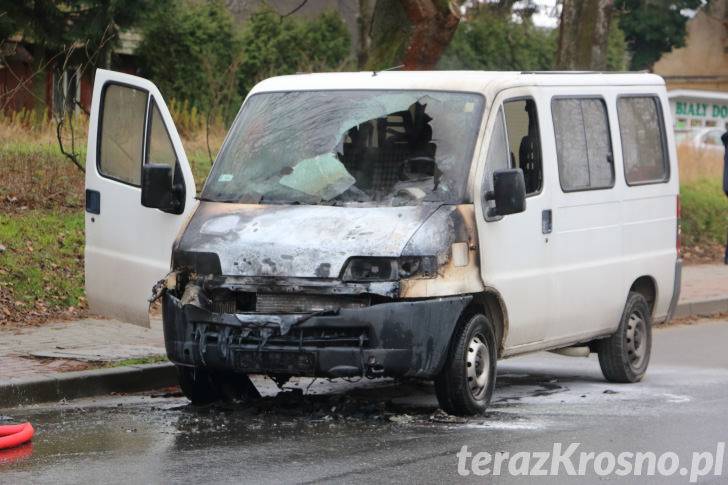 Pożar samochodu na Czajkowskiego