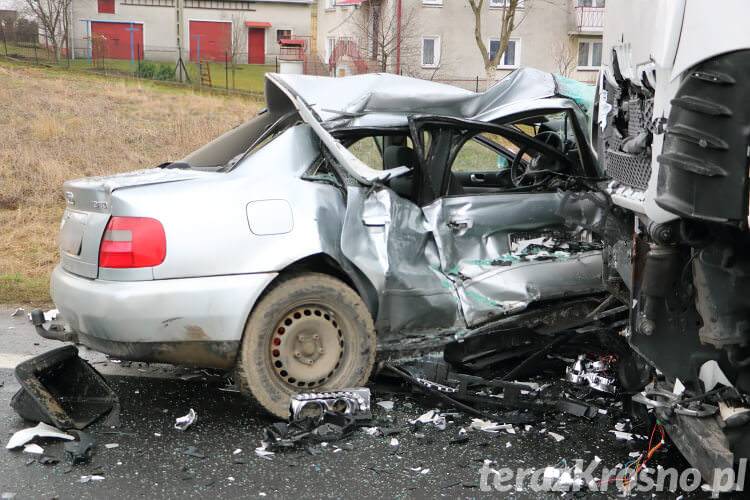 Poważny wypadek w Łężanach