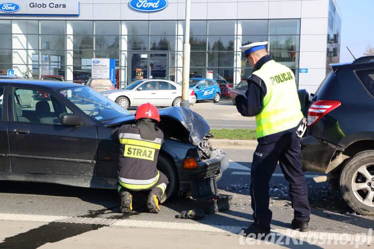 Zderzenie trzech samochodów