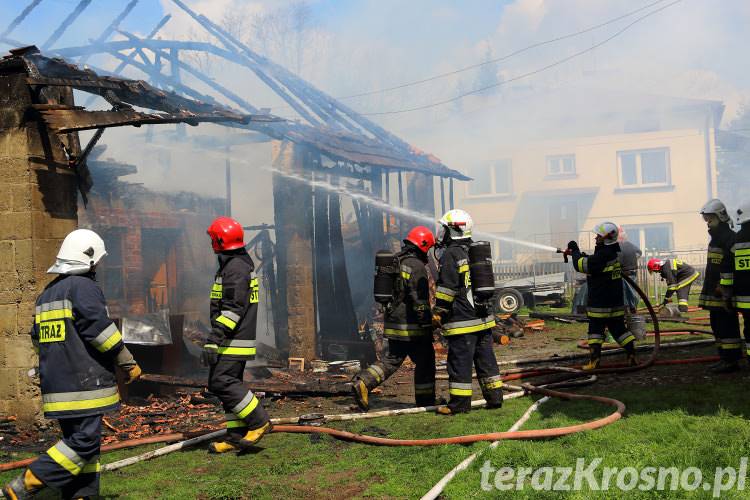 Pożar stodoły w Odrzykoniu