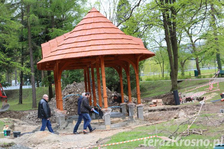 W Rymanowie-Zdroju powstaje mini tężnia solankowa