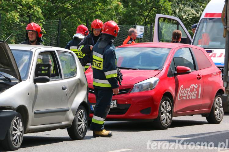 W Krośnie zderzyły się trzy samochody