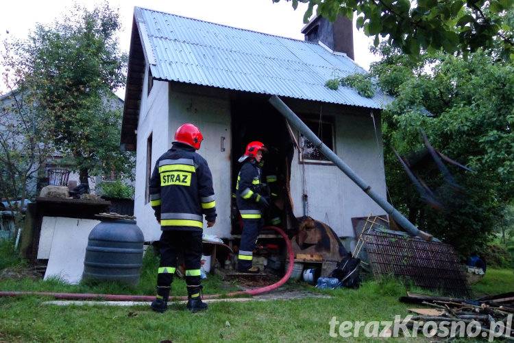 Pożar altanki na ul. Granicznej