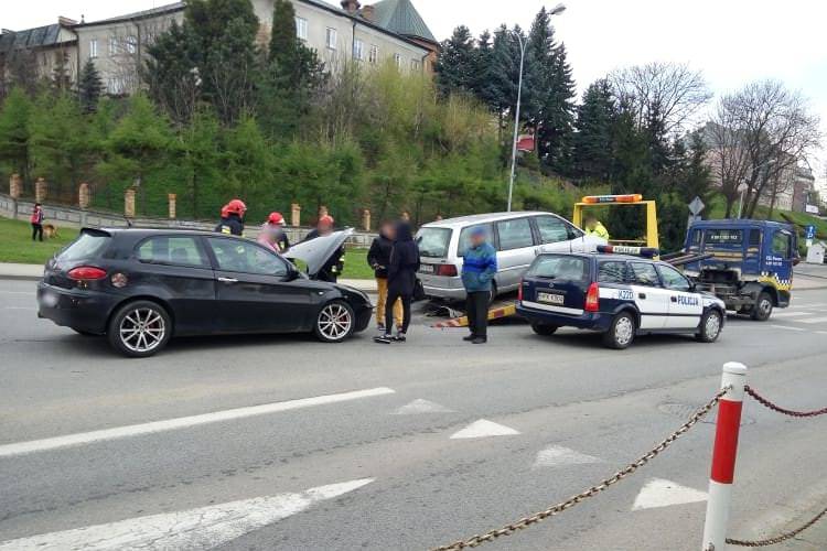 Krosno. Zderzenie przy placu targowym