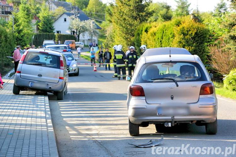 Wypadek w Lubatowej, zderzenie dwóch samochodów