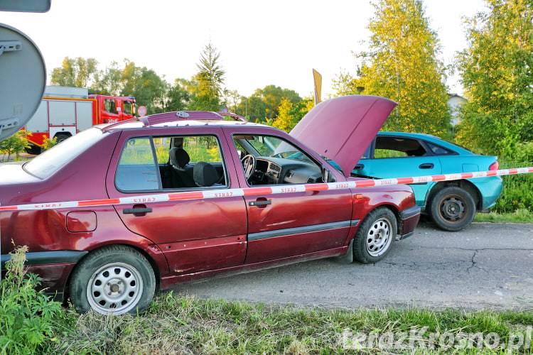 Wypadek w Korczynie, trzy osoby w szpitalu