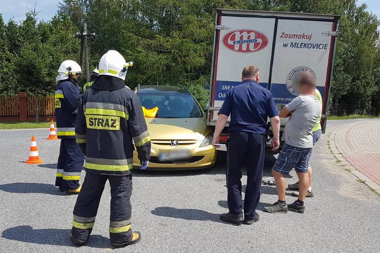 Zderzenie trzech samochodów w Iwli