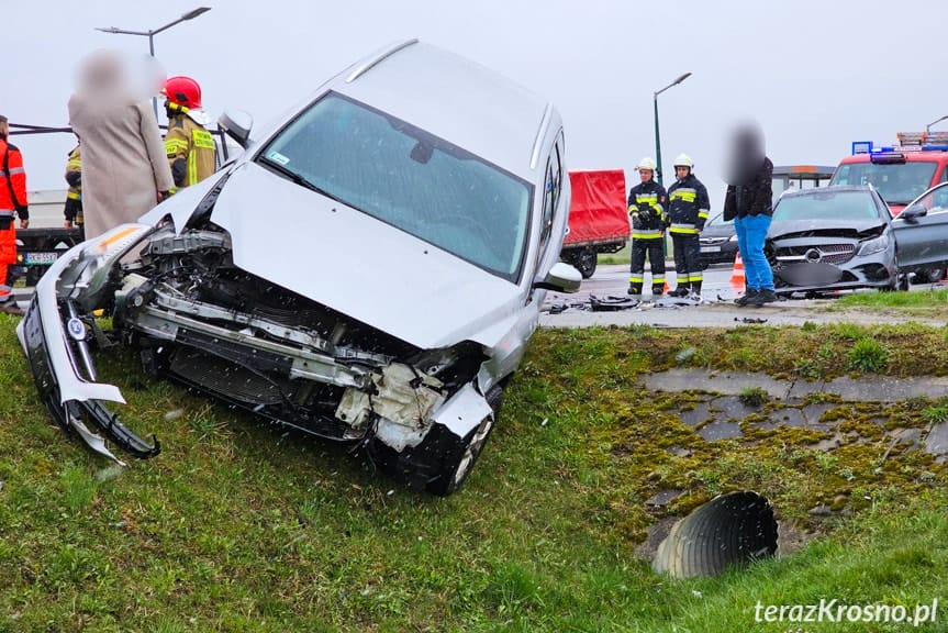 Wypadek na Zręcińskiej w Krośnie