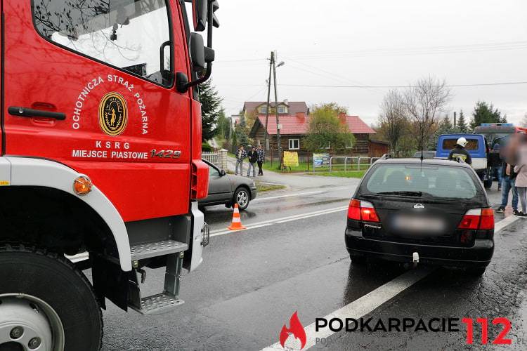 Zderzenie osobówki z lawetą w Miejscu Piastowym