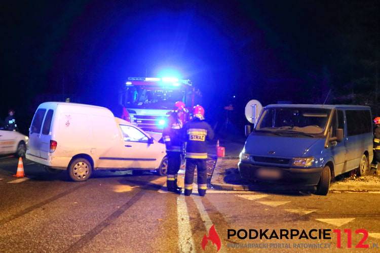 Zderzenie volkswagena i forda w Potoku