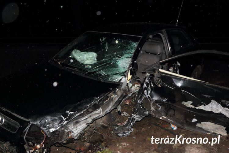 Zderzenie vw i audi w Sieniawie