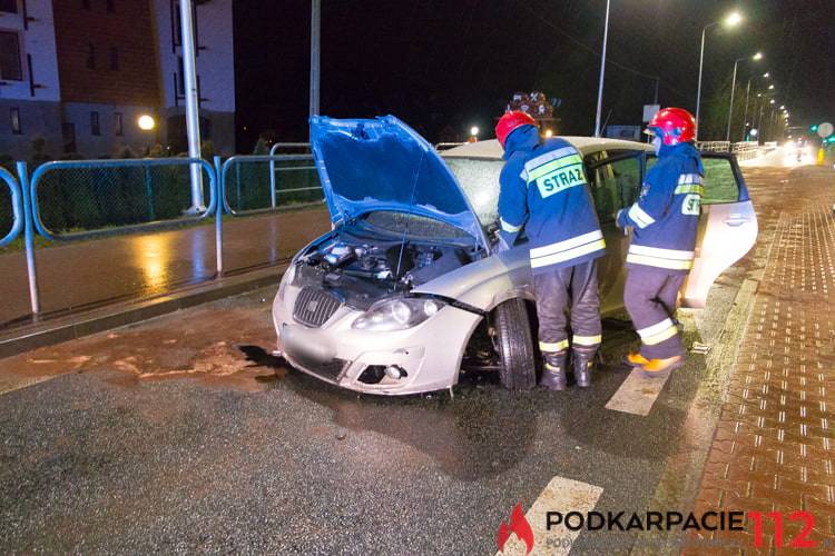 Kolizja na Bieszczadzkiej, poszkodowany ksiądz