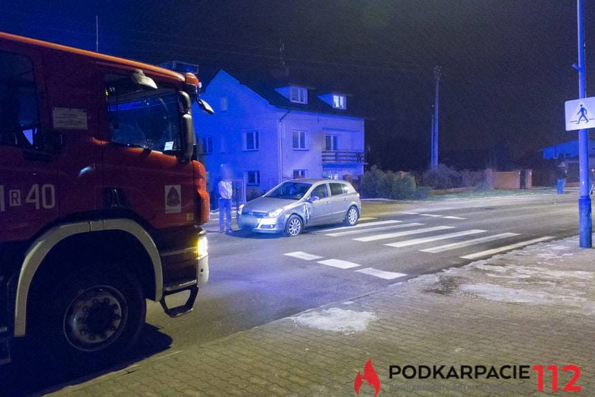 Zderzenie opla i mazdy