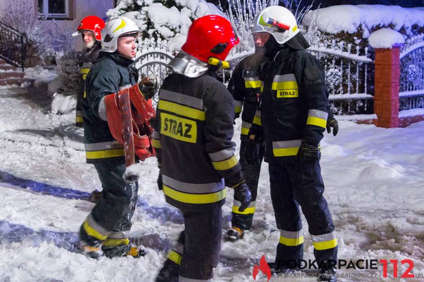 Odrzykoń. Pożar w pomieszczeniu piwniczym