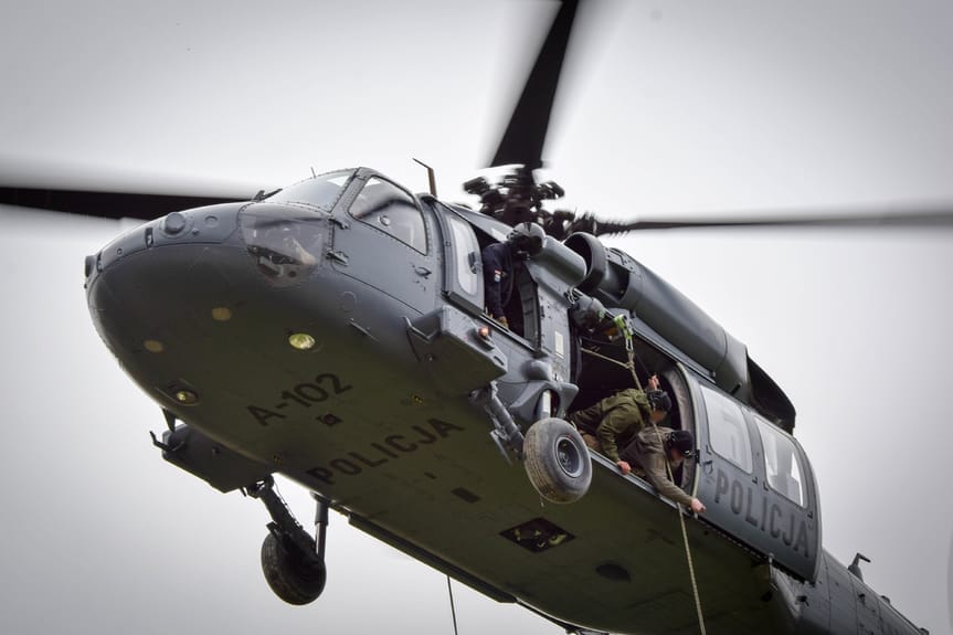 Policyjni kontrterroryści ćwiczyli w Miejscu Piastowym