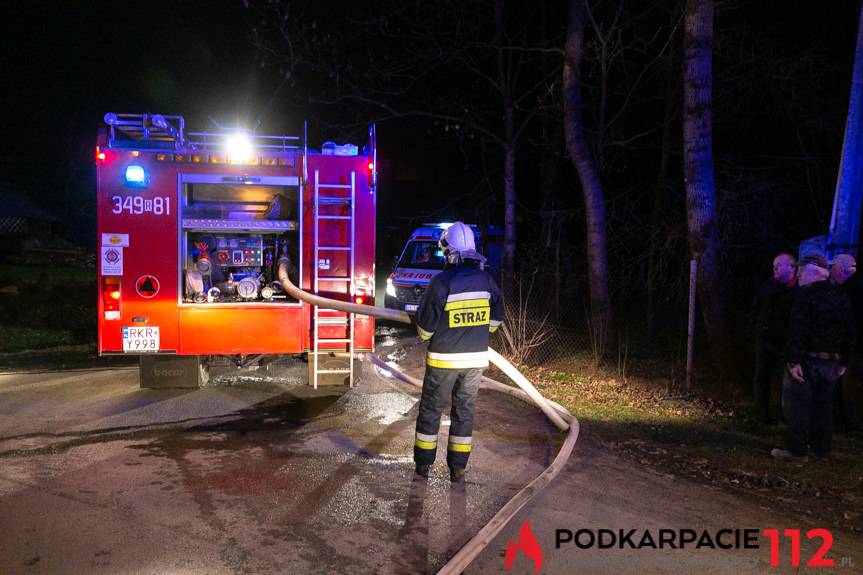 Pożar budynku w Posadzie Górnej