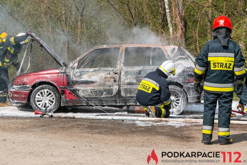 Pożar samochodu w Równem