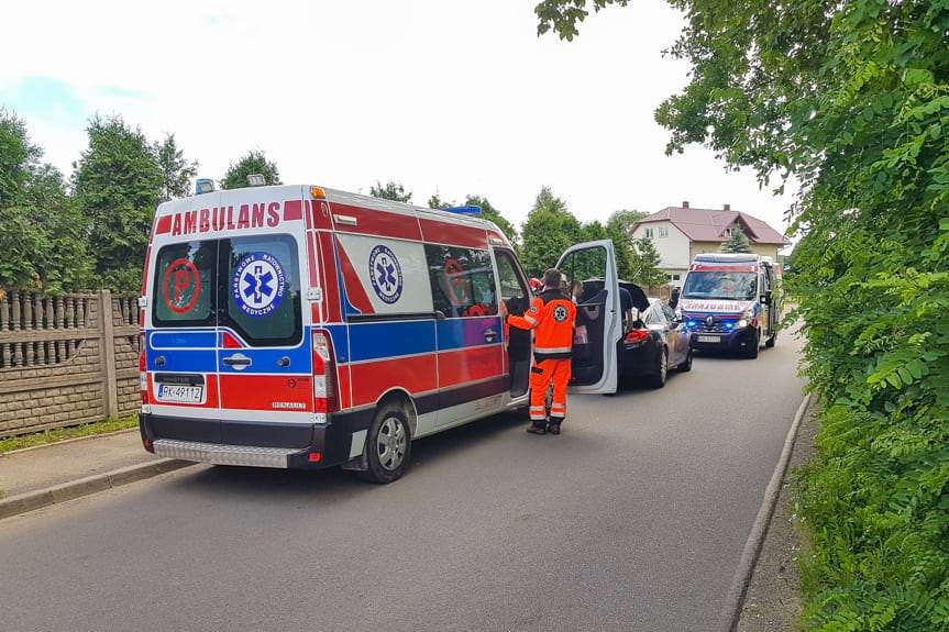 Wywrotka na skuterze, pasażerka w szpitalu