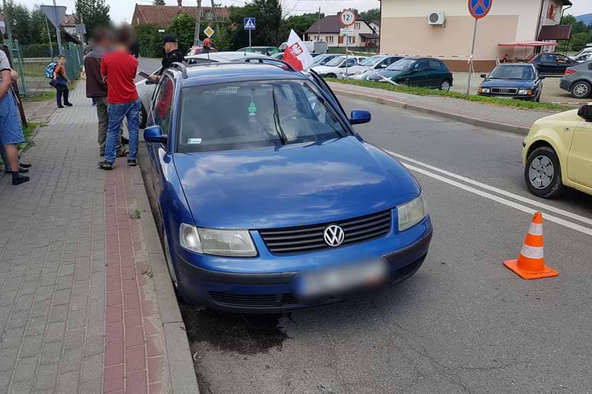 Motocyklista zderzył się z samochodem
