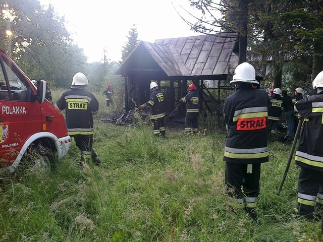 Pożar altanki na Decowskiego
