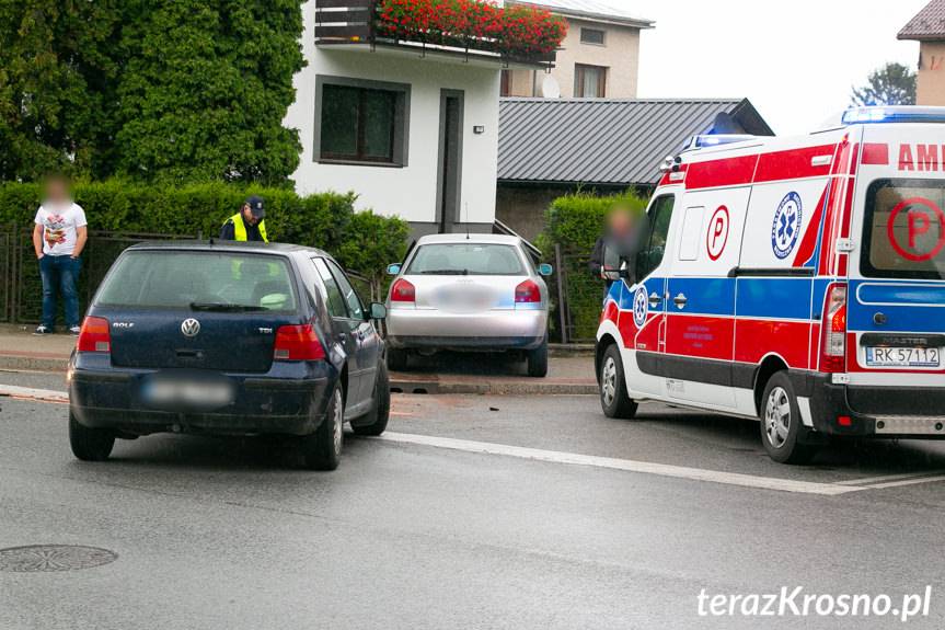 Zderzenie na skrzyżowaniu w Krośnie