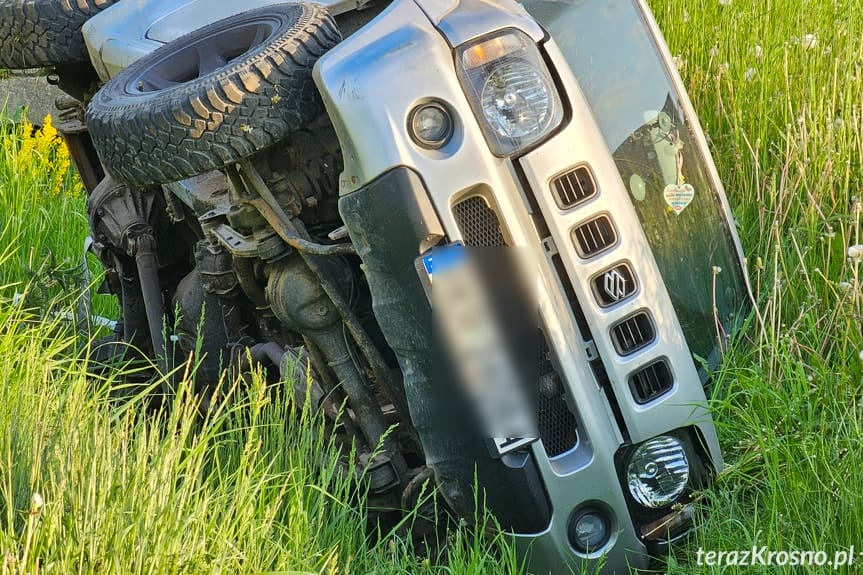 Zderzenie trzech samochodów w Krośnie