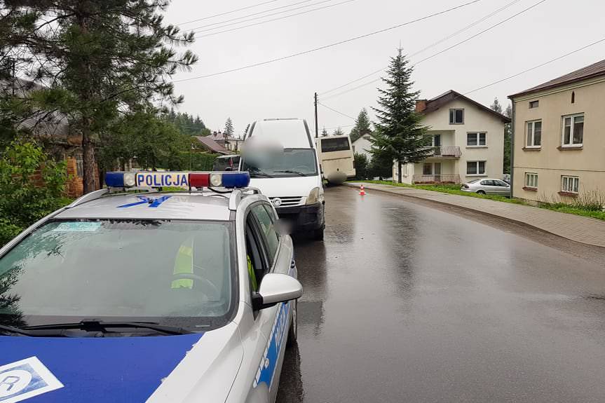 Zderzenie dwóch busów w Rogach 