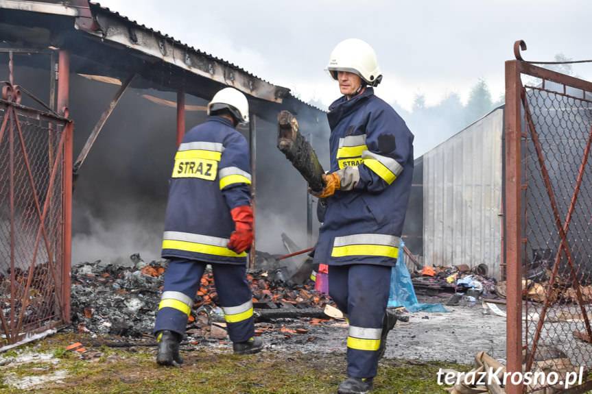 Potężny pożar w Odrzykoniu