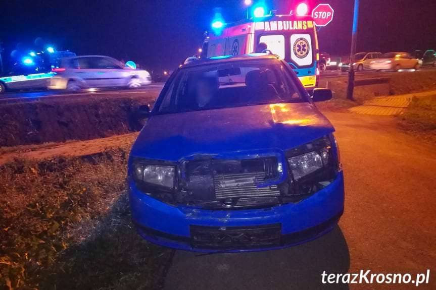 Kolizja na skrzyżowaniu w Iwoniczu