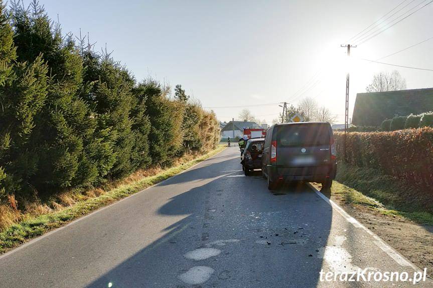 Zderzenie w Odrzykoniu, jedna osoba w szpitalu