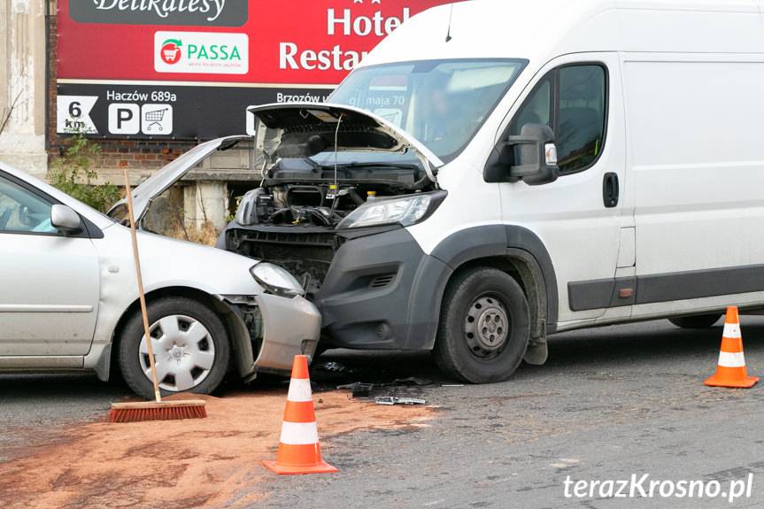 Czołowe zderzenie w Trześniowie