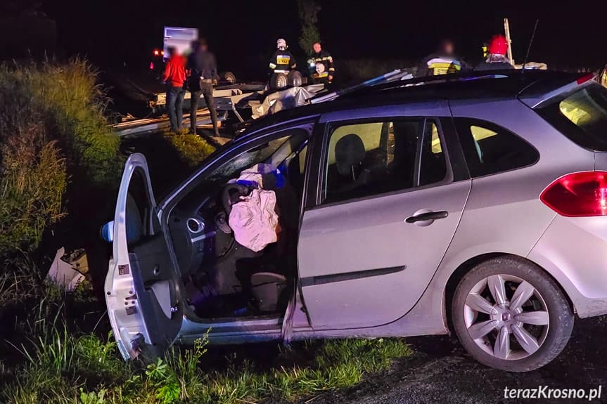 Nocna kolizja w Bóbrce