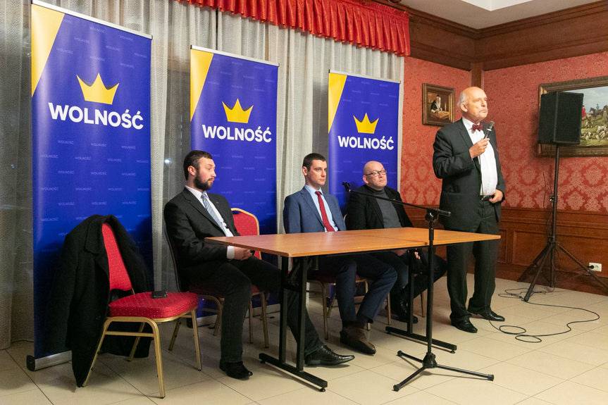 Janusz Korwin-Mikke w Krośnie [WIDEO, ZDJĘCIA]